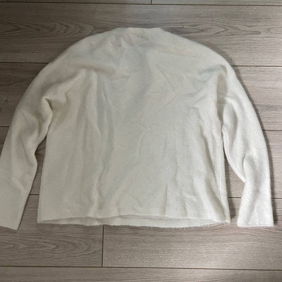 Eileen Fisher Women's Sweater Crew Neck Dropped Shoulders Pullover Cream X-Small - Picture 5 of 9